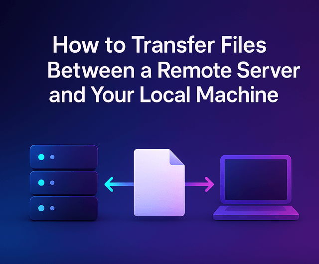 How to Transfer Files Between a Remote Server and Your Local Machine