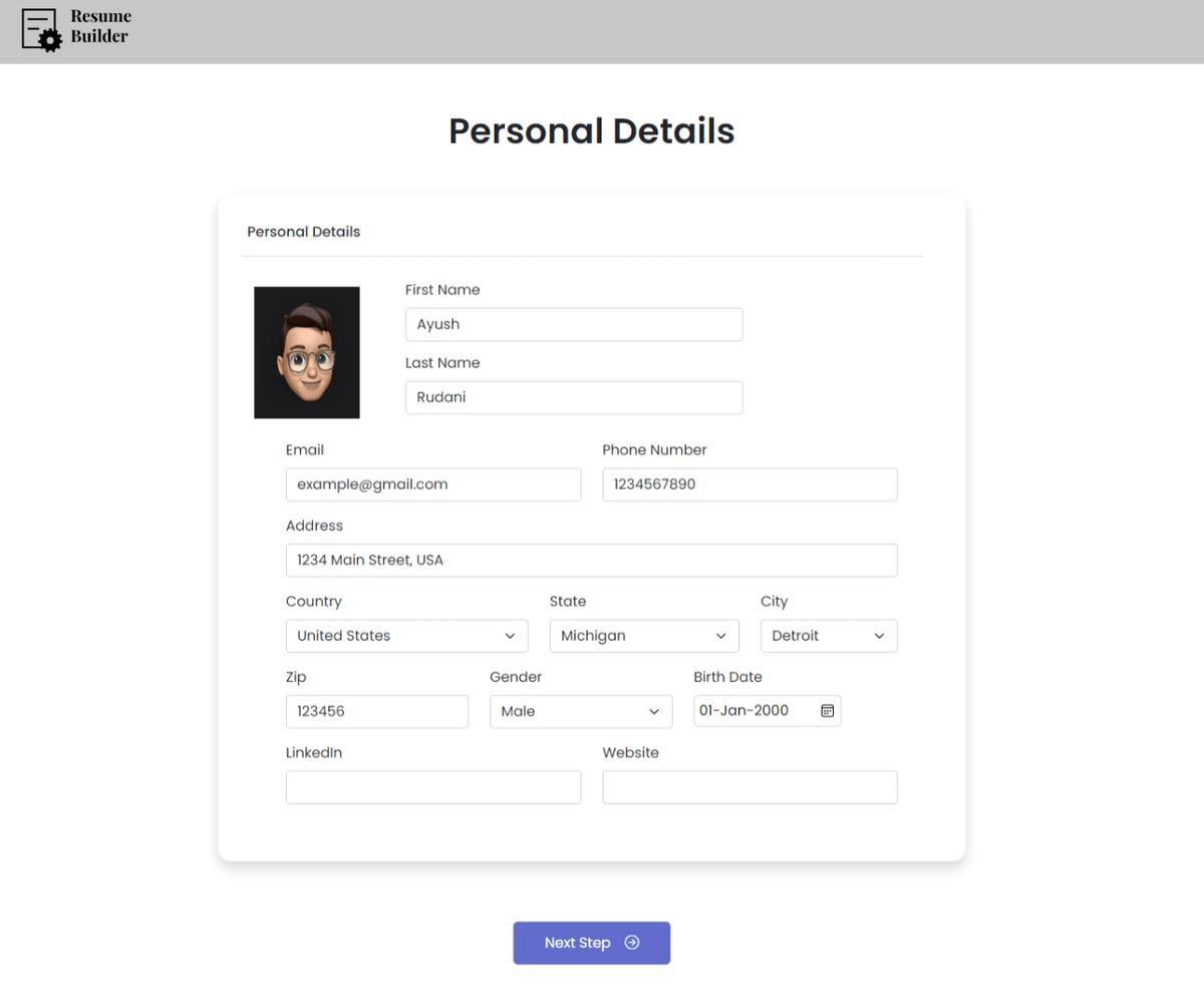 Resume Builder